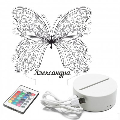 3D лампа "Пеперуда"