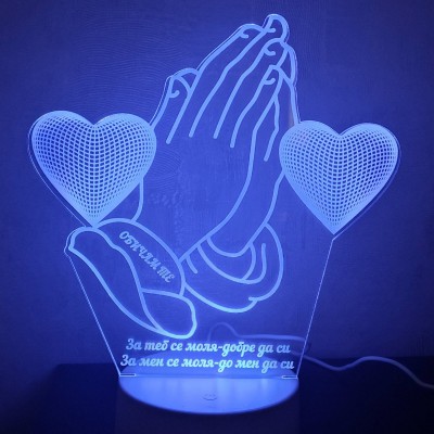 3D лампа  "Молитва"