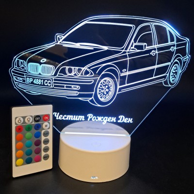 3D лампа  "Кола BMW E46"