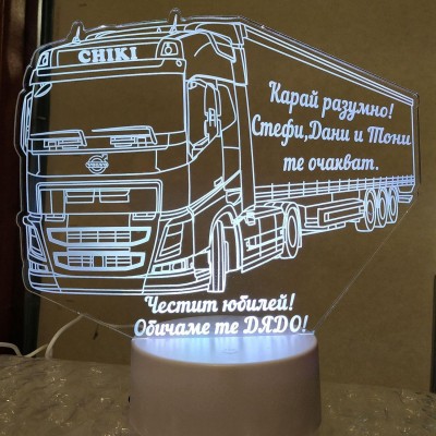 3D лампа  "Камион Волво"