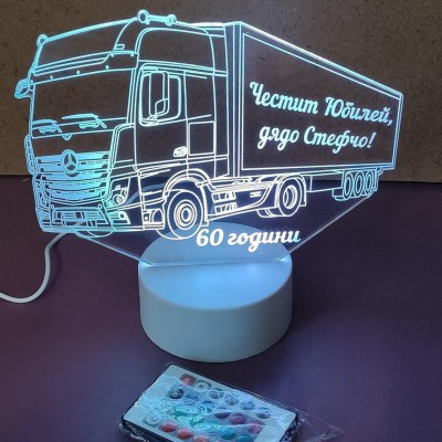 3D лампа  "Камион Мерцедес"
