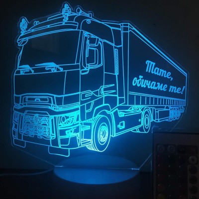 3D лампа  "Камион Рено"