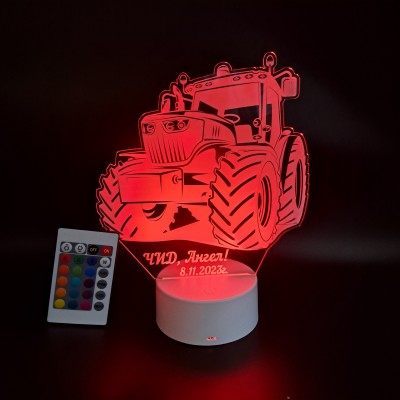 3D лампа  "Трактор"
