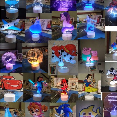 3D Детски лампи