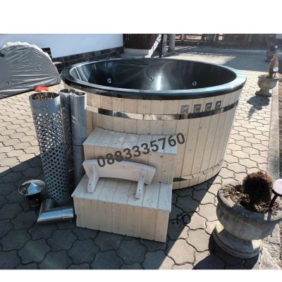 Градинско джакузи на дърва